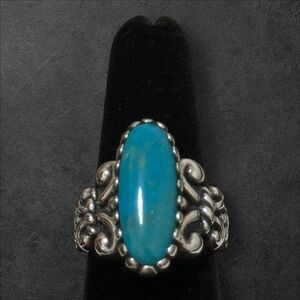 Carolyn Pollack Relios Turquoise Size 8.25 Sterling Ring